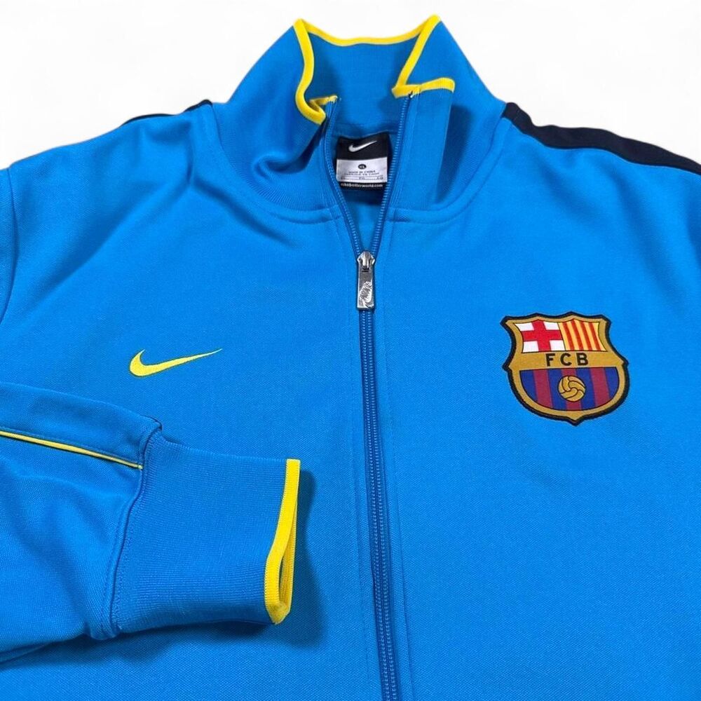 Nike FC Barcelona 2011-2012 N98 Track Jacket Full Zip Blue Men's XL